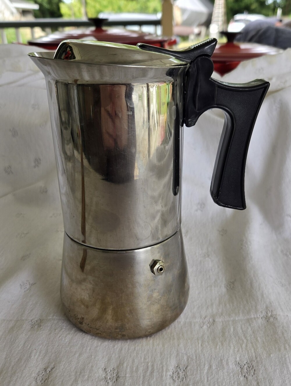 Vintage Italian Euroespress Moka Coffee Maker Espresso Coffee NANNI P&B 18/10